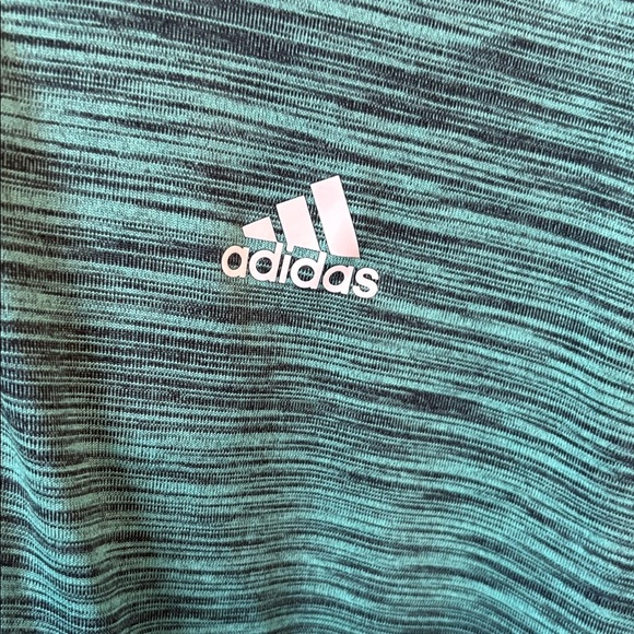 Adidas Teal Striped Hoodie with White Details - Picture 6 of 8